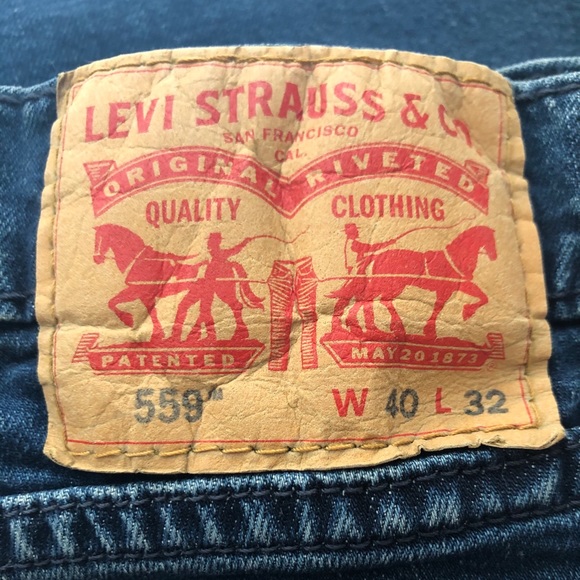 Men’s LEVI’s Jeans W40 L32 559 Fit - Picture 3 of 4